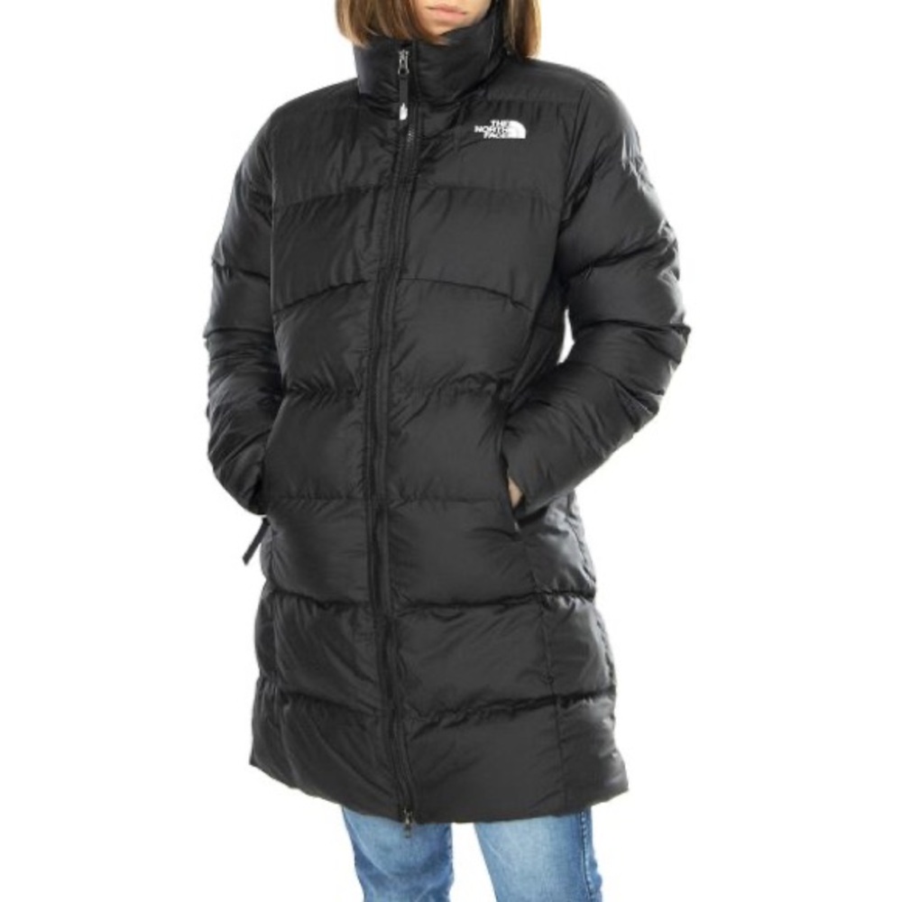 The North Face Black Puffer Jacket Quilted Design Weather-Resistant